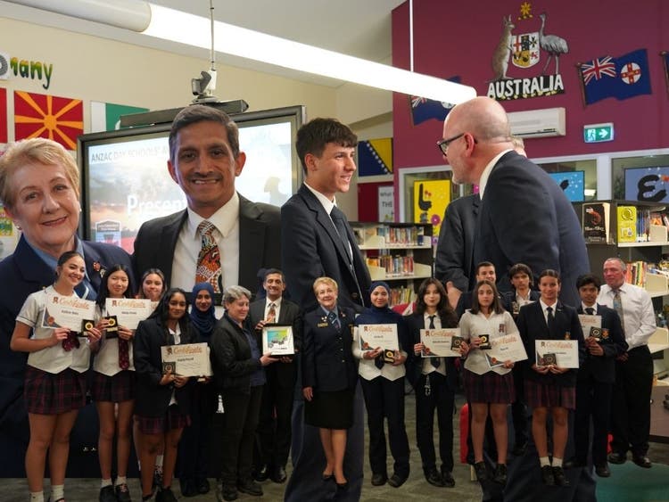 Montage of photos showing school acheivement